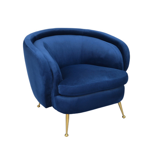 Navy velvet best sale tub chair